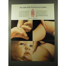 1973 Johnson's Baby Lotion Ad - The Little Bath