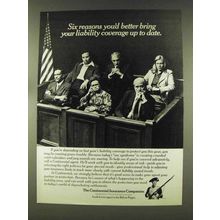 1977 Continental Insurance Ad - Liability Coverage