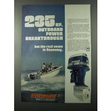 1977 Evinrude 235 Outboard Motor Ad - Breakthrough