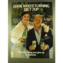1980 Diet 7up Soda Ad - Lynda Carter and Don Rickles