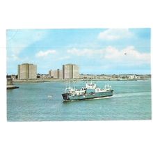 GOSPORT from SALLY PORT, HAMPSHIRE used vintage postcard 1972 postmark #