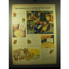 1948 Borden's Lady Borden Ice Cream and Chateau Cheese Ad - husbands