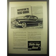 1950 Buick Car Ad - Invitation to ride-hards