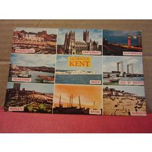 multiview, KENT county unused vintage postcard by C G Williams =