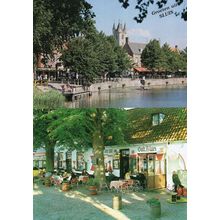 Oud Oude Sluis Restaurant Holland 2x Dutch Postcard s
