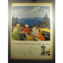 1957 Bell Telephone Ad - The telephone makes it easy to enjoy your trip
