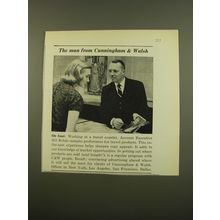 1961 Cunningham & Walsh Advertising Advertisement - On Tour