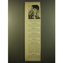 1961 Hilton Hotels Ad - The warm, friendly smile is unmistakably Hilton
