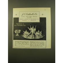 1961 J.E. Caldwell Ad - Philadelphia Museum Bowl and Washington Tea Service