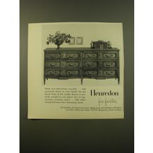 1961 Henredon Provincial Double Dresser Advertisement