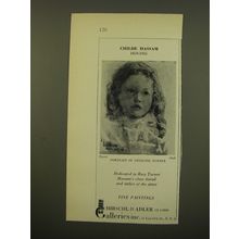 1961 Hirschl & Adler Galleries Ad - Childe Hassam, Portrait of Sterling Turner