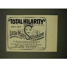 1961 Little Mary Sunshine Play Advertisement - Total Hilarity