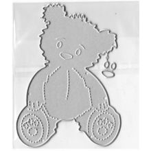 Teddy Die. App 6.5x9cm. Die Cutting Cardmaking Scrapbooking Crafts