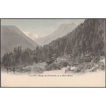 Route de Finhauts et le Mont-Blanc, c.1905 - Jullien Frères CPA JJ1677