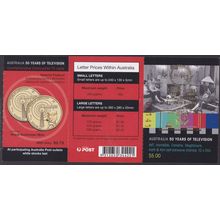 2006 Australia 50 Years of TV Booklet Ovp't Sutherland Philatelic Society 344221