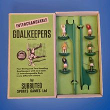 Subbuteo C133 Interchangeable Goalkeepers -Boxed - Complete NEAR MINT