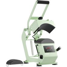 Hat Press Heat Machine for Caps with 2 Platens, Precise Temp&Timer Control, Hat