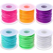 Lanyard String Kit, Cridoz 6Pack Plastic Lacing Cord Gimp String Lanyard Weaving