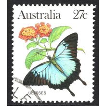 AUSTRALIA 1983: BUTTERFLIES DEFINITIVES - 27c ULYSSES USED (G1)