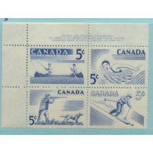 Canada Stamp Scott #368a, Mint Never Hinged, Block of 4