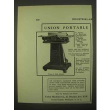 1922 Union 6 inch Jointer Ad - Union Portable