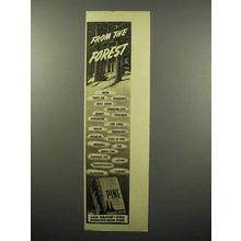 1940 Sierra Pine Soap Ad - From the Forest