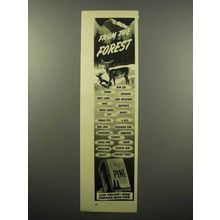 1940 Sierra Pine Soap Ad - From the Forest - Deer