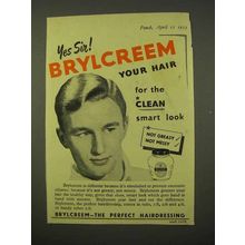 1954 Brylcreem Hairdressing Ad - The Clean Smart Look