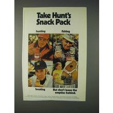 1971 Hunt's Snack Pack Puddings & Fruits Ad