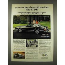 1976 Ford LTD II Brougham 2-Door Car Ad!