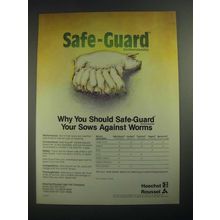 1987 Hoechst-Roussel Safe-Guard Dewormer Ad