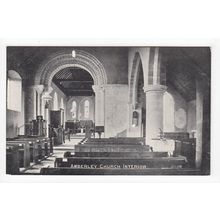 The Church Interior Amberley Postcard West Sussex