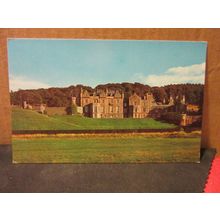 ABBOTSFORD FROM THE TWEED, SCOTLAND unused vintage postcard =