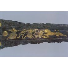 Athens Gold & Bronze Antique Decorated Dagger Greek Postcard