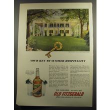 1952 Old Fitzgerald Bourbon Ad - Manchester at Fayette County, Lexington