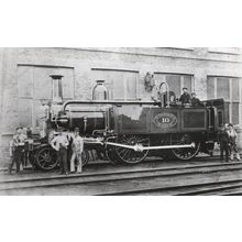 Metropolitan No 10 Train Driver & Staff London Photo Postcard