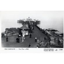 Old Margate Pier in 1918 During WW1 Photo Postcard