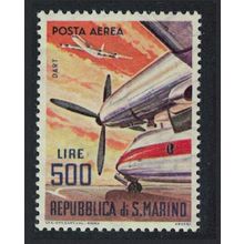 San Marino Rolls Royce Dart 527 Turboprop Engine 500L 1963 MNH SG#741