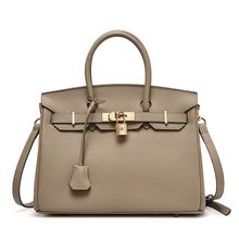 Genuine Leather Womens Crossbody Handbags and Purses Grey