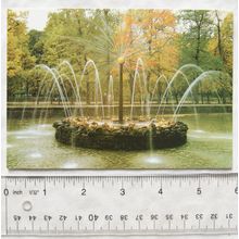 1996 postcard St Petersburgh, Peterhof, The Sun Fountain