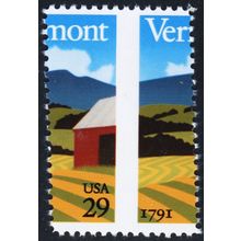 2533, MNH Vermont 29¢ Perfs Shifted Freaky Error ** Stuart Katz