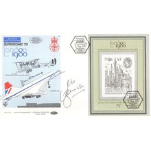Mke Bannister & John Cochrane Concorde Benham 1980 Hand Signed FDC