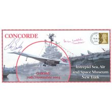 Les Brodie Brian Walpole LTD EDN OF 1 Concorde New York Hand Signed FDC