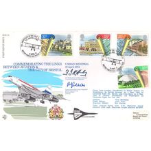 Bristol Aviation Plane KG Lewis RAF Captain Mayor MULTI Hand Signed FDC