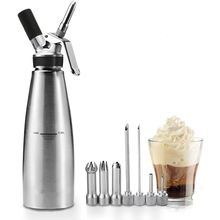 All Metal Steel Whipped Cream Dispenser 1 Quart - Professional Culinary Cream Wh