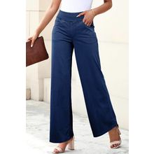 Sail Blue Medium Wash Straight Leg Loose Casual Jeans