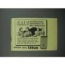 1946 Leslie Salt Ad - Distinguished Importance