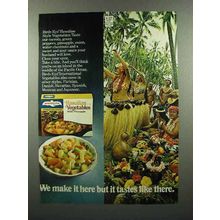 1972 Birds Eye Hawaiian Vegetables with Pineapple Ad