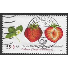 GER 2010 55c+ 25 (S/A) 'FRUITS- STRAWBERRIES ' FINE USED (EBID61-637)
