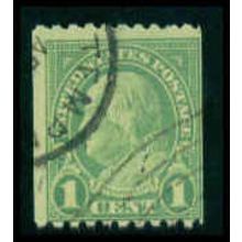 Used 597 1c Benjamin Franklin Average Plus M09817